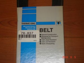 Thermo King Alternator Belt Part Number 78 837