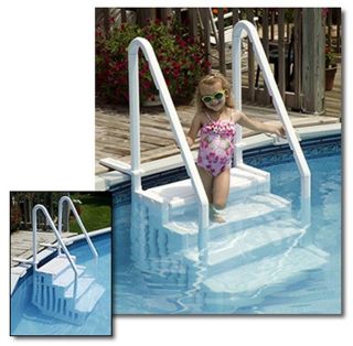   Above Ground Easy Entry Pool Step Swimming Pool Durable  Up to 54