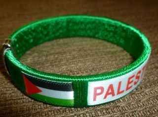 New Palestinian Bracelet   Flexable Green Palestine Flags Wristband