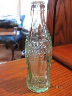 Old Green Glass Coca Cola Bottle With Chicago, ILL On The Bottom