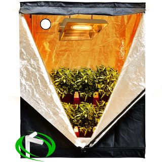 24x48x60 Mylar Hydroponics Grow Tent Room 2X4X5 Hydro Cabinet 