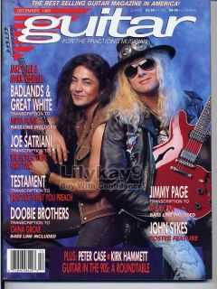   Mark Kendall JAKE E. LEE Blue Murder JOHN SYKES POSTER Guitar 1989 LK9