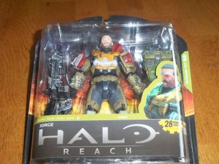 NEW! HALO REACH JORGE ACTION FIGURE & WEAPONS