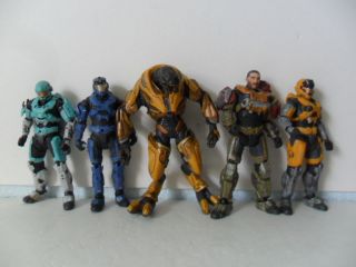 Halo 3 series ODST spartan brute and other action figure lot of 5 very 