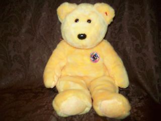   Ty Inc. 2001 Beanie E Baby Golden Large Bear Soft Toy Stuffed Animal