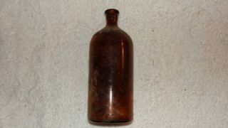 Vintage Clorox Brown Glass Bottle 7 1/2 Inches Tall