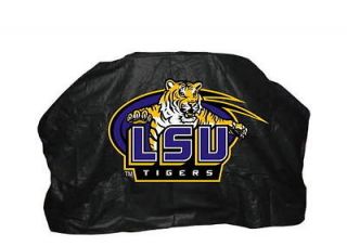 LSU LOUISIANA STATE Grill Cover 59 or 68 Heavy Duty vinyl / Flannel 