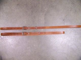 LEATHER LUGGAGE STRAPS for LUGGAGE RACK/CARRIER~~(2) PIECE SET~~HONEY 