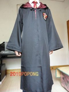 Harry Potter Youth Adult Robe Cloak Gryffindor Costume Cosplay Dress 