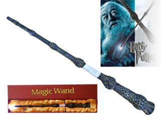 NEW HARRY POTTER Dumbledore Magic light up LED Wand Hogwarts Wizard 