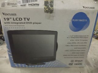 VENTURER 19 LCD TV ATSC/NTSC CDS JPG HDMI PLV91186CE15 WITH BUILT 