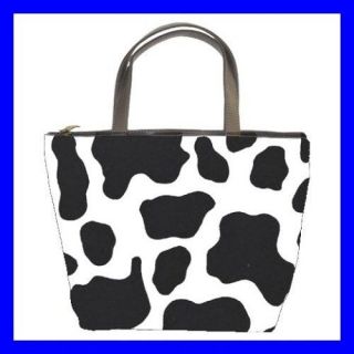 Bucket Bag Handbag COW ANIMAL PRINT Skin Pattern Custom (21648339)