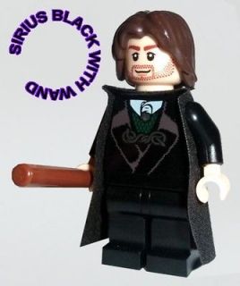 Lego HARRY POTTER Minifigure   SIRIUS BLACK WITH WAND