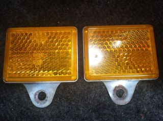   Garelli Bronco 50 Amber Front Reflector Set of 2 @ Moped Motion