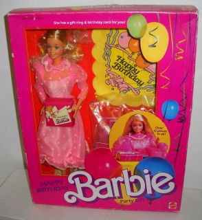   Mattel Vintage Department Store Happy Birthday Party Barbie Giftset