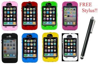   HEAVY DUTY HARD CASE COVER SKIN with Screen Protector iPHONE4 4S 4G