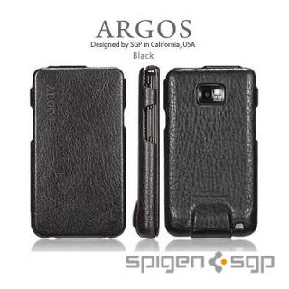 SPIGEN SGP Argos Leather Case [Black] for Samsung Galaxy S2 i9100