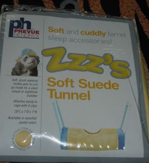 Soft SUEDE Ferret Tunnel Hammock~ PINK, BLUE, YELLOW ~Sugar Glider 