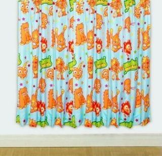   Monsters Monsters 66 X 72 Inch Drop Curtain Pair Brand New Gift