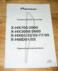 PIONEER MINI SHELF CD SYSTEM OWNERS MANUAL X HX700 X HX3000/5000