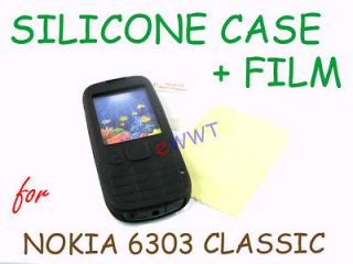   Soft Cover Case + LCD Film for Nokia 6303 Classic 6303C ZVSC615