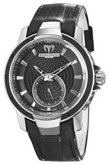 TechnoMarine Ladies UF6 Black Leather Watch 609021