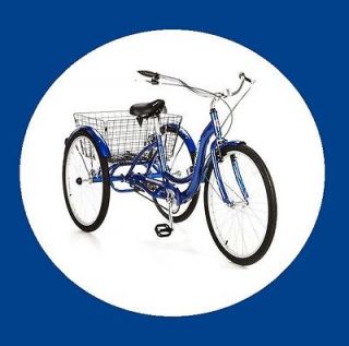 26 Schwinn Meridian Adult Tricycle   Bike   Blue   30 day return 