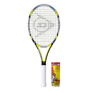   aerogel 500 tour 4d tennis racquet w free can of balls 1 8 1 4 3 8 1 2