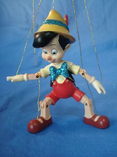 Pinocchio Puppet Marionette Christmas Ornament Figurine Disney Store 