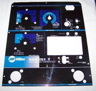 Miller Arc Welder Laser Cut Aluminum Bobcat 250 DT Control Plate, NEW