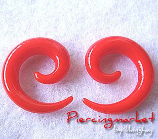 2g 6mm Earrings Ear Plugs Rings Ring 2 GAUGE Spiral Body Piercing 