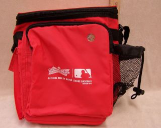 Budweiser Cooler Insulated Lunch Bag Red Black