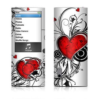 iPod Nano 5th Generation Skin Covers Cases Red Hearts