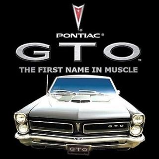 PONTIAC GTO FIRST NAME IN MUSCLE T SHIRT AMERICAN CARS