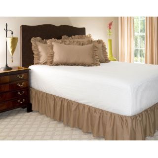 Two Piece Set Includes: One Twin Ruffled Bed Skirt & One Standard 
