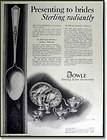 1944 Towle Sterling Silver Flatware Six patterns AD