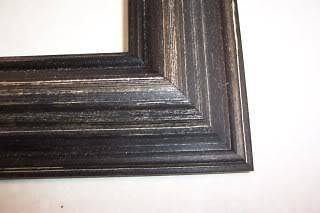 Black Weathered Solid Wood Picture Frames Odd Sizes
