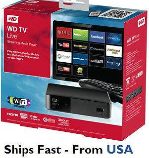 Western Digital WD TV Live Streaming Media Player HD 1080P WiFi w/Free 