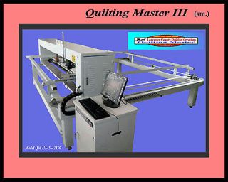   Master III S Industrial Long Arm, Computer Guided Quilting Machine