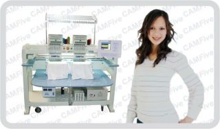 Industrial Embroidery Machine 02 Head 12 Color Sequin Logos Names 