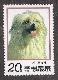 Dog Art Head Study Postage Stamp COTON DE TULEAR / HAVANESE South 