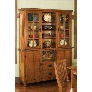 Home Styles Arts & Crafts Cottage Oak Dining Buffet & Hutch
