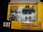 Cat Challenger 65 set, 1/64 Ertl, w/ 65, gravity wagon, disc, field 