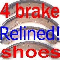All 4 brake shoes for Chev truck 1964 to 1973 C10, K10 top grade 