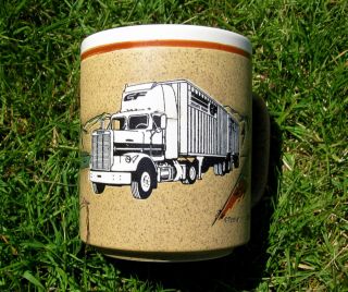 Consolidated Freight Trucking Company Coffee Mug Advertising Vintage 