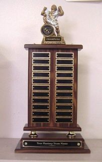   FOOTBALL PERPETUAL 22 YEAR AWARD TROPHY MONSTER NEW WITH FFL LOGO