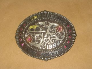   Made to Order Clint Mortenson Custom Rodeo Trophy Belt Buckle Awards