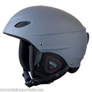 Demon Phantom Ski Snowboard Helmet with Audio Steel Gray