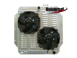   59 CHEVY TRUCK ALUMINUM REPLACEMENT RADIATOR WITH SPAL FANS 30102022