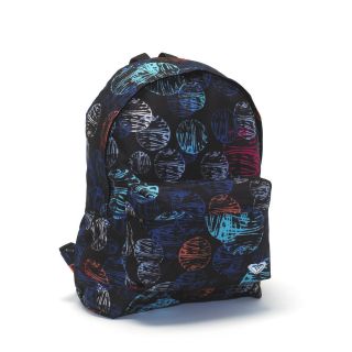 Roxy Backpack Rucksack School Bag   Sugar Baby Stripes & Dots Black